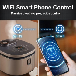 Cuiseur à riz intelligent MIDEA IH : contrôle par application, capacité de 4 L, multifonction